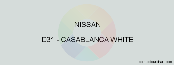 Nissan paint D31 Casablanca White