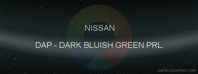 Nissan paint DAP Dark Bluish Green Prl.