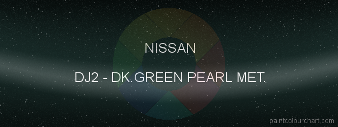 Nissan paint DJ2 Dk.green Pearl Met.