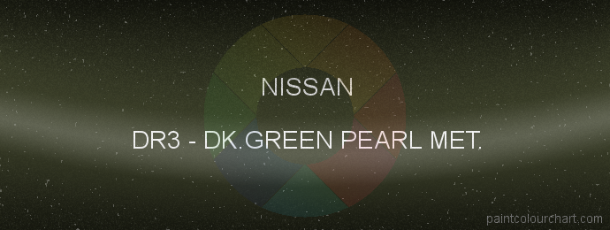 Nissan paint DR3 Dk.green Pearl Met.