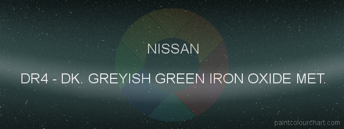Nissan paint DR4 Dk. Greyish Green Iron Oxide Met.