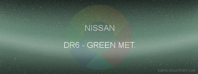 Nissan paint DR6 Green Met.