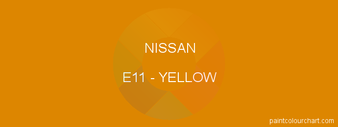 Nissan paint E11 Yellow