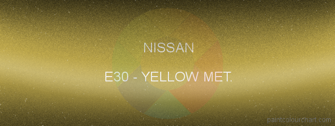 Nissan paint E30 Yellow Met.