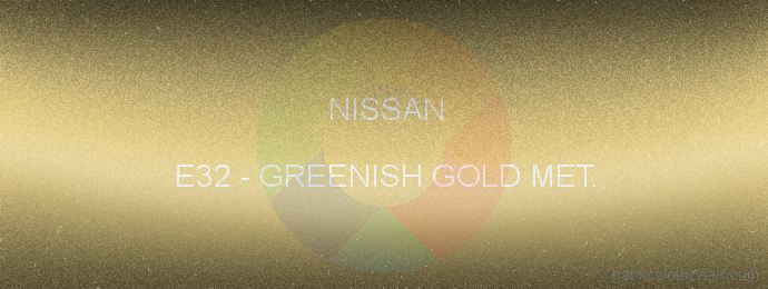 Nissan paint E32 Greenish Gold Met.