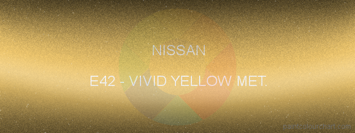 Nissan paint E42 Vivid Yellow Met.