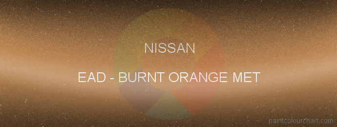Nissan paint EAD Burnt Orange Met