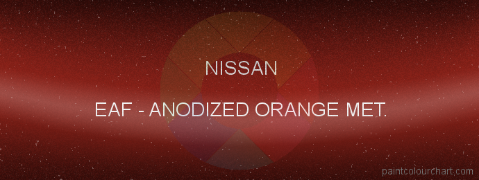 Nissan paint EAF Anodized Orange Met.