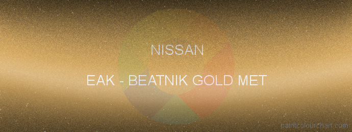 Nissan paint EAK Beatnik Gold Met