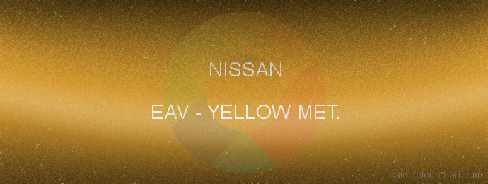 Nissan paint EAV Yellow Met.