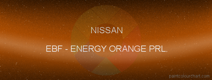Nissan paint EBF Energy Orange Prl.