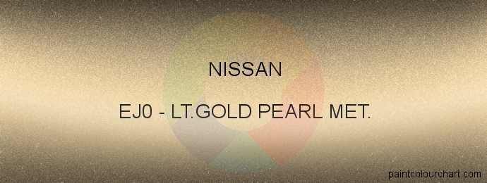 Nissan paint EJ0 Lt.gold Pearl Met.