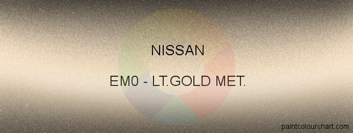 Nissan paint EM0 Lt.gold Met.