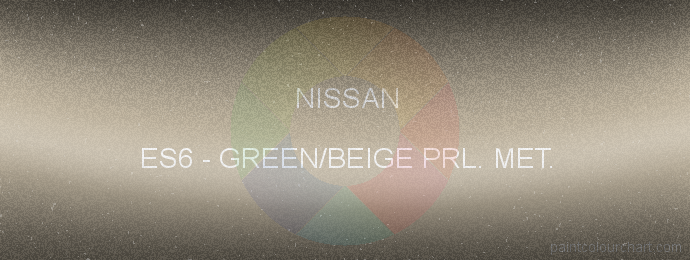 Nissan paint ES6 Green/beige Prl. Met.