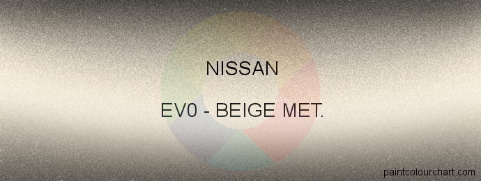 Nissan paint EV0 Beige Met.