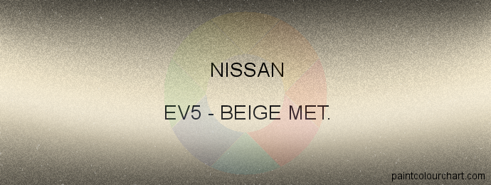 Nissan paint EV5 Beige Met.