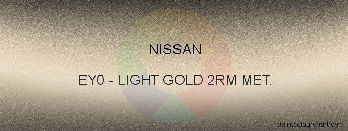Nissan paint EY0 Light Gold 2rm Met.
