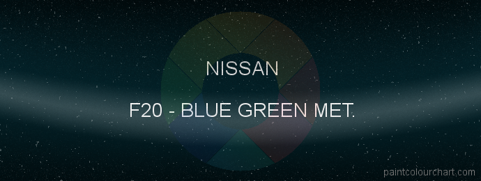Nissan paint F20 Blue Green Met.