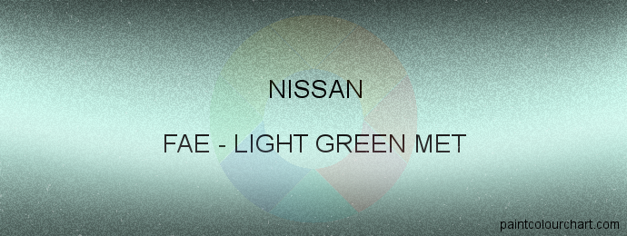 Nissan paint FAE Light Green Met