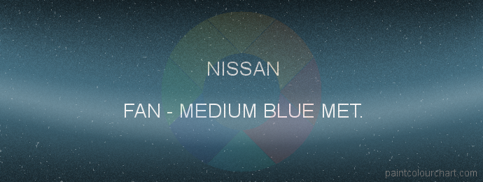 Nissan paint FAN Medium Blue Met.