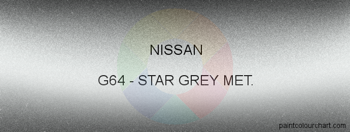 Nissan paint G64 Star Grey Met.