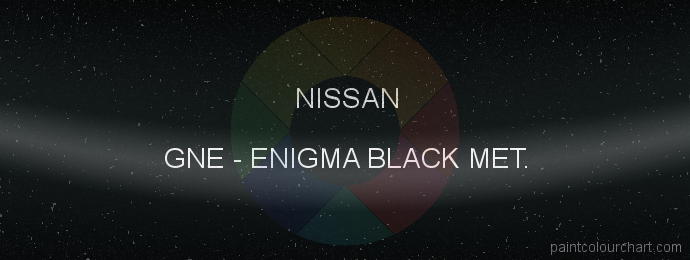Nissan paint GNE Enigma Black Met.