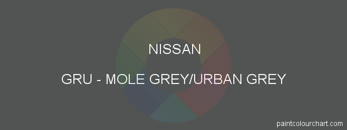 Nissan paint GRU Mole Grey/urban Grey