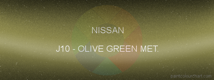 Nissan paint J10 Olive Green Met.