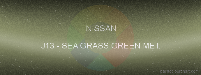 Nissan paint J13 Sea Grass Green Met.
