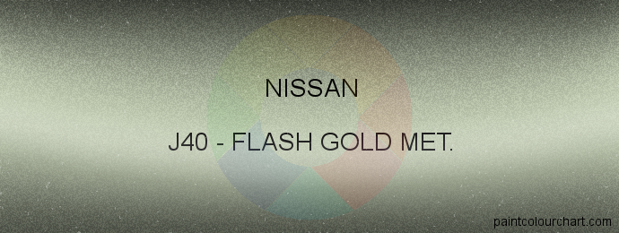Nissan paint J40 Flash Gold Met.