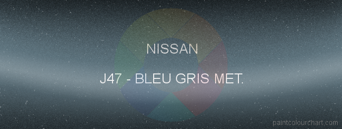Nissan paint J47 Bleu Gris Met.