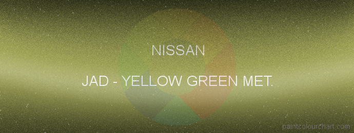 Nissan paint JAD Yellow Green Met.