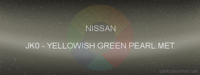 Nissan paint JK0 Yellowish Green Pearl Met.