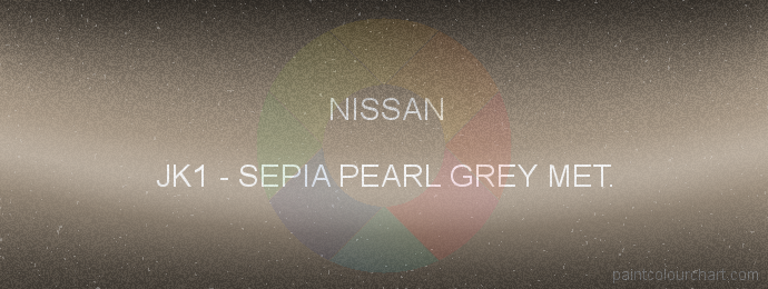 Nissan paint JK1 Sepia Pearl Grey Met.