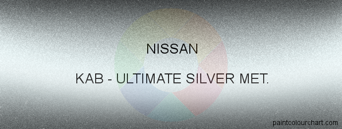 Nissan paint KAB Ultimate Silver Met.