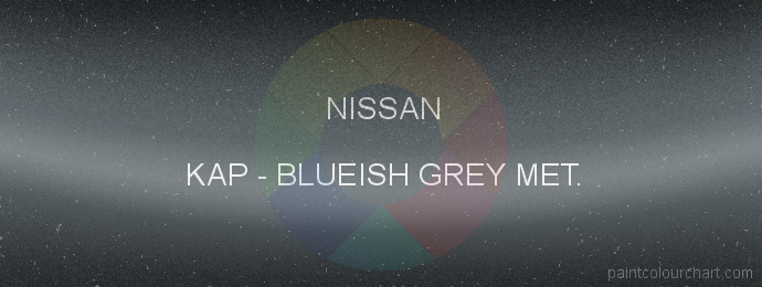 Nissan paint KAP Blueish Grey Met.