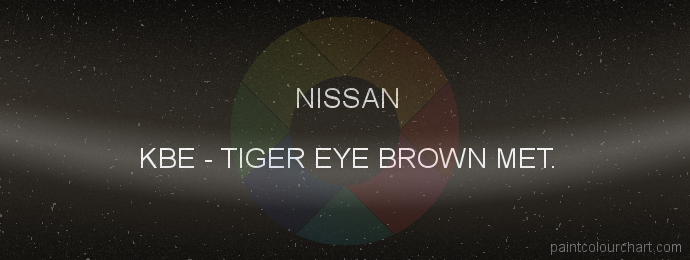 Nissan paint KBE Tiger Eye Brown Met.