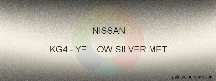 Nissan paint KG4 Yellow Silver Met.