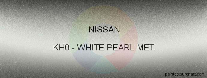 Nissan paint KH0 White Pearl Met.