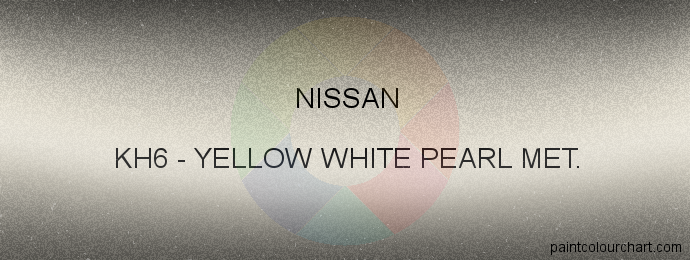 Nissan paint KH6 Yellow White Pearl Met.