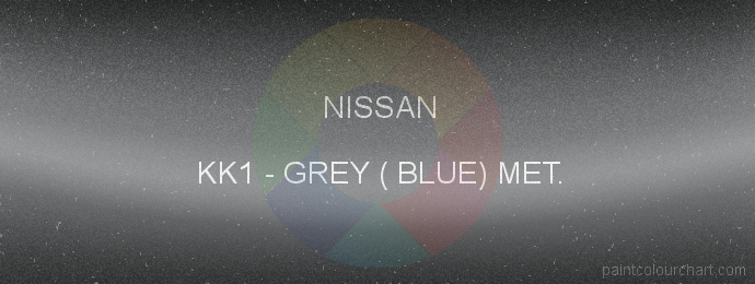 Nissan paint KK1 Grey ( Blue) Met.
