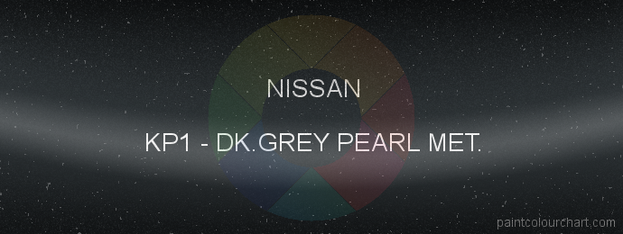 Nissan paint KP1 Dk.grey Pearl Met.