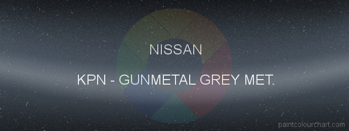 Nissan paint KPN Gunmetal Grey Met.