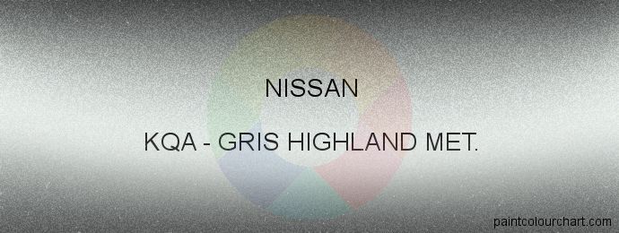 Nissan paint KQA Gris Highland Met.