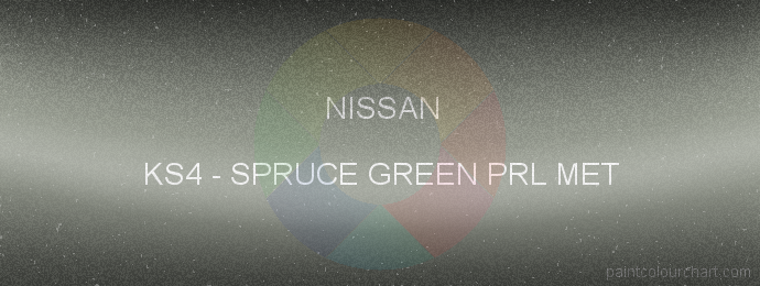 Nissan paint KS4 Spruce Green Prl Met