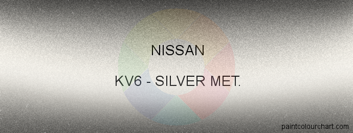 Nissan paint KV6 Silver Met.