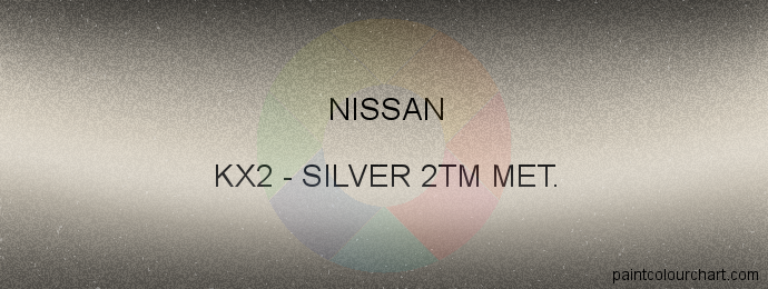 Nissan paint KX2 Silver 2tm Met.