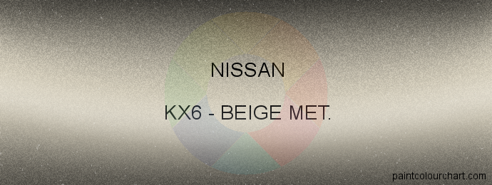 Nissan paint KX6 Beige Met.