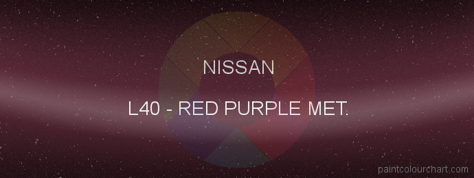 Nissan paint L40 Red Purple Met.