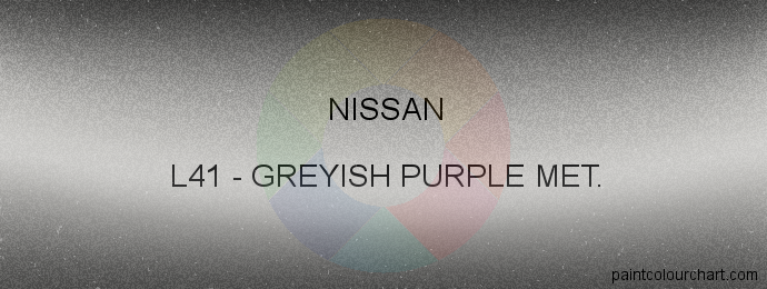 Nissan paint L41 Greyish Purple Met.